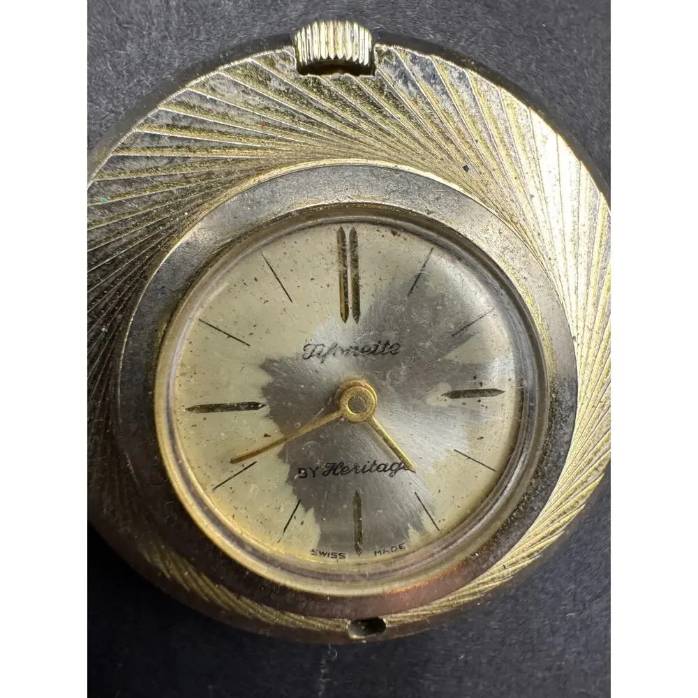 Vintage Juliette by Heritage Swiss Made Ladies Mechanical Pendant Necklace Watch